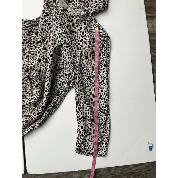 A New Day Women’s tiered dress Size XL Long Sleeve Animal Print Round Neck Rayon - Picture 5 of 14
